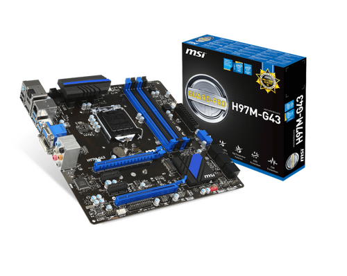Περισσότερες πληροφορίες για "MSI H97M-G43"