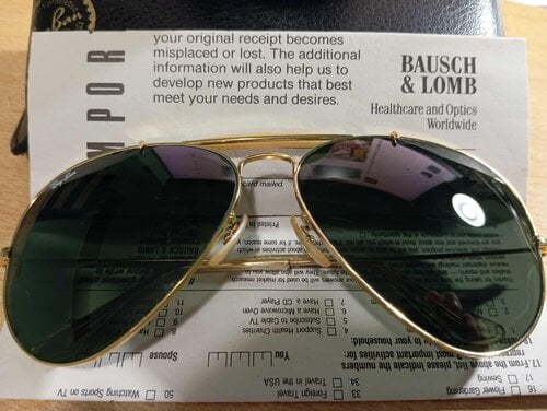 Περισσότερες πληροφορίες για "RAY-BAN bosch & lomb G15 14k gold 62mm. Μade in USA!"