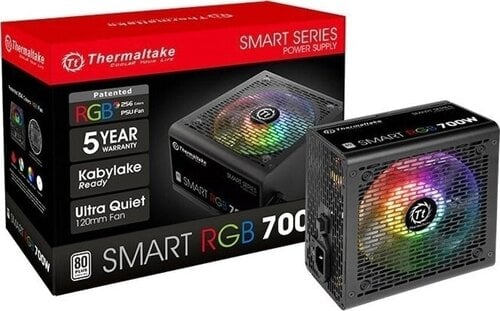 Περισσότερες πληροφορίες για "Thermaltake Smart RGB 700W Μαύρο Τροφοδοτικό Υπολογιστή Full Wired 80 Plus Standard"