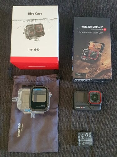 Περισσότερες πληροφορίες για "insta 360 ace pro 2 + dive case"