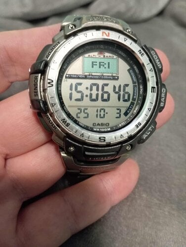 Περισσότερες πληροφορίες για "Casio PROTREK Titanium PRG-40T-7"
