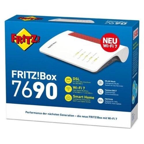 Περισσότερες πληροφορίες για "AVM FRITZ!Box 7690 Ασύρματο VDSL2 WiFi 7"