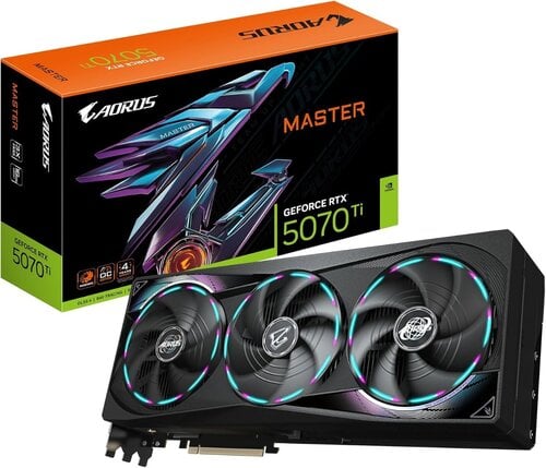 Περισσότερες πληροφορίες για "GIGABYTE AORUS GeForce RTX 5070 Ti MASTER 16G"