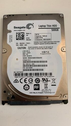 Περισσότερες πληροφορίες για "Seagate Momentus ST500LT012"