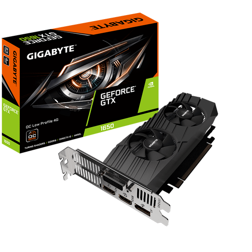 Περισσότερες πληροφορίες για "Gigabyte GeForce GTX 1650 OC Low Profile 4G"