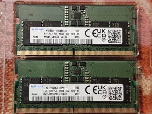 Περισσότερες πληροφορίες για "Μνήμη Laptop Samsung DDR5 4800MHz (2x8GB)  RAM"