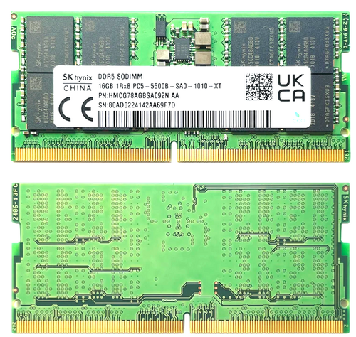 Περισσότερες πληροφορίες για "2x SK hynix 16GB DDR5 5600MHZ SODIMM"