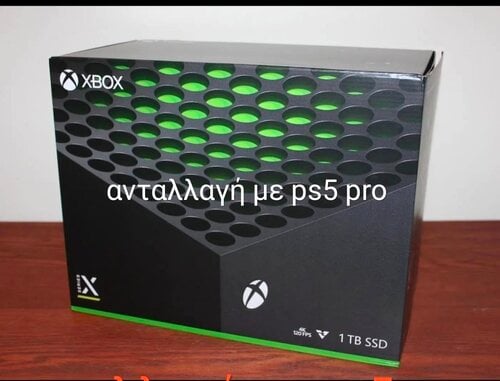 Περισσότερες πληροφορίες για "Xbox Series X ανταλλαγή με ps5 pro + expansion card 2tb+Xbox elite controller 2+ headset Microsoft"