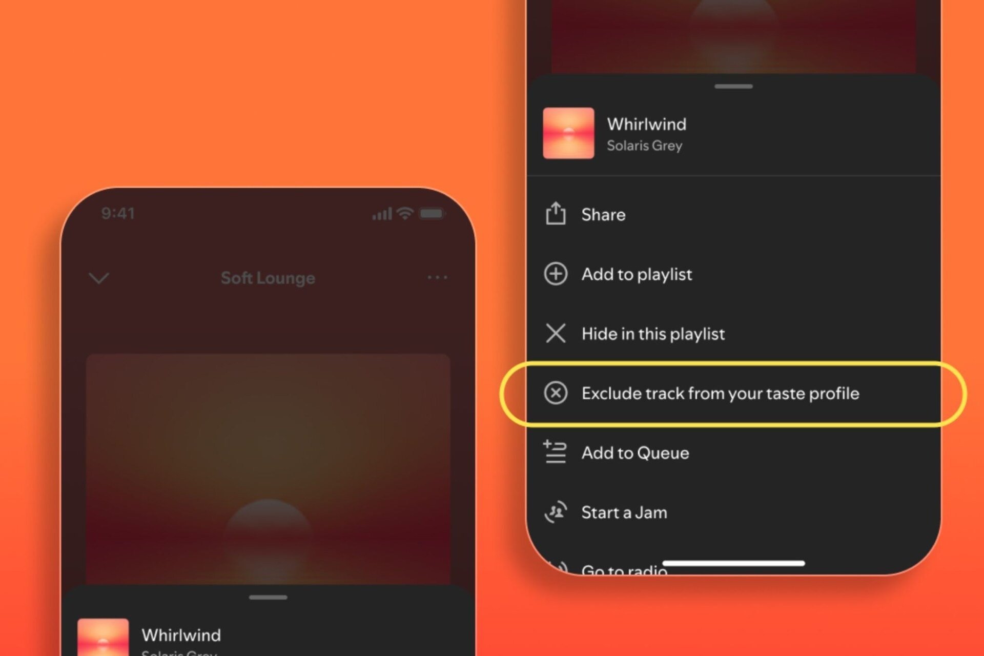 Το Spotify επιτρέπει πλέον την εξαίρεση μεμονωμένων τραγουδιών από τον αλγόριθμο προτάσεων