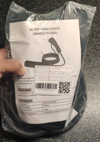 Περισσότερες πληροφορίες για "BYD V2L adapter (πολύπριζο ηλεκτρικού οχήματος)"