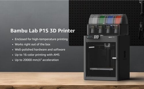 Περισσότερες πληροφορίες για "Bambu Lab P1S Combo με AMS – Σφραγισμένος, Αχρησιμοποίητος"