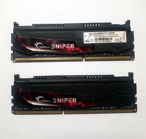 Περισσότερες πληροφορίες για "DDR3 GSKILL SNIPER  2400 2 x 8 GB"