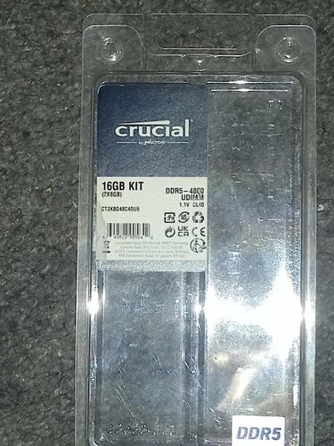 Περισσότερες πληροφορίες για "Crucial DDR5 16GB RAM με 2x8GB Modules και Ταχύτητα 4800 για Desktop"