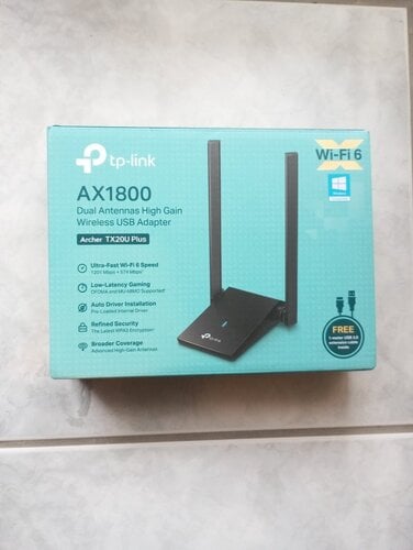 Περισσότερες πληροφορίες για "TP-LINK ARCHER TX20U PLUS AX1800 - WIFI 6 USB"