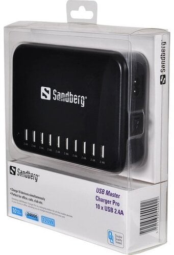 Περισσότερες πληροφορίες για "Sandberg usb master charger pro 10x24a"