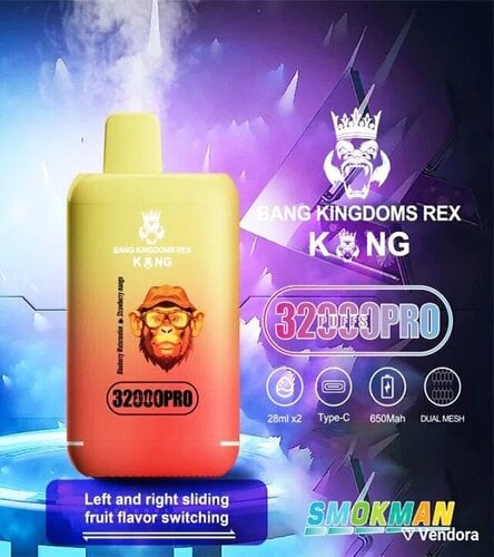 Περισσότερες πληροφορίες για "Bang King Rex Vape 32000 PRO Puffs - 2 Σε 1 Γεύσεις - 4 Συνδυασμοί!!!"