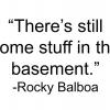 The stuff in the basement
